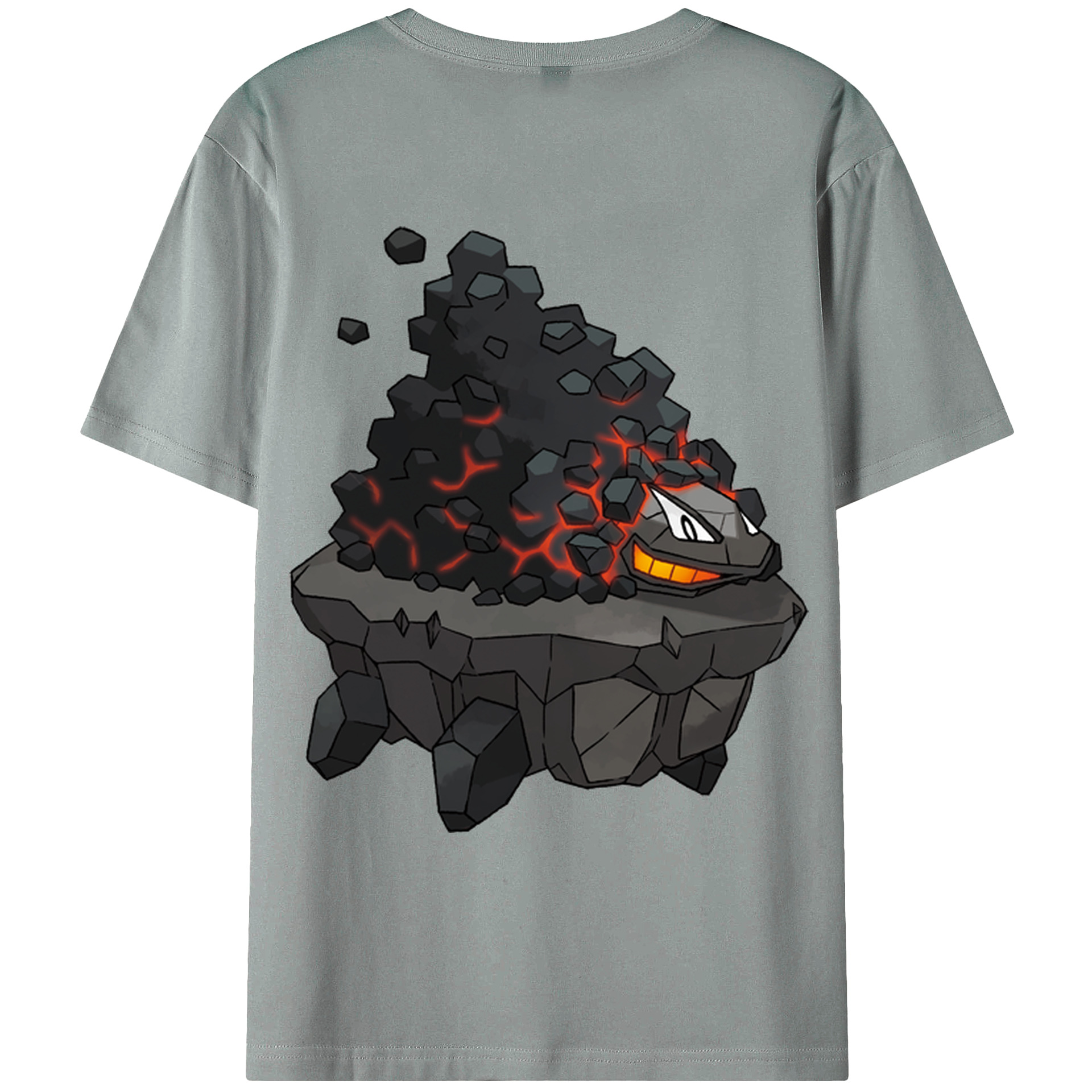 （画像用） ポケットモンスター Pokémon 綿100％ メンズ半袖Tシャツ（バックプリント） 通気性